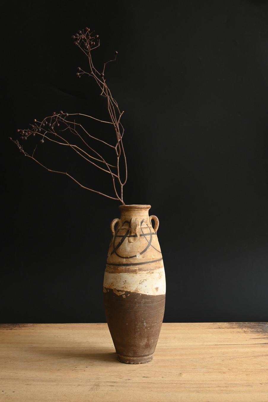 Autre Vase wabi-sabi en poterie chinoise ancienne/12e-14e siècle/four de Cizhou en vente