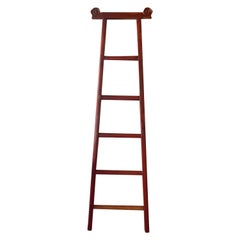 Chinese Antique Red Lacquer Ladder