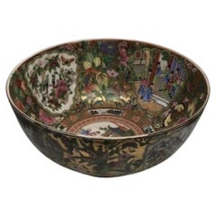 Chinese Antique Rose Famille Bowl Qing Synasty Qinglong