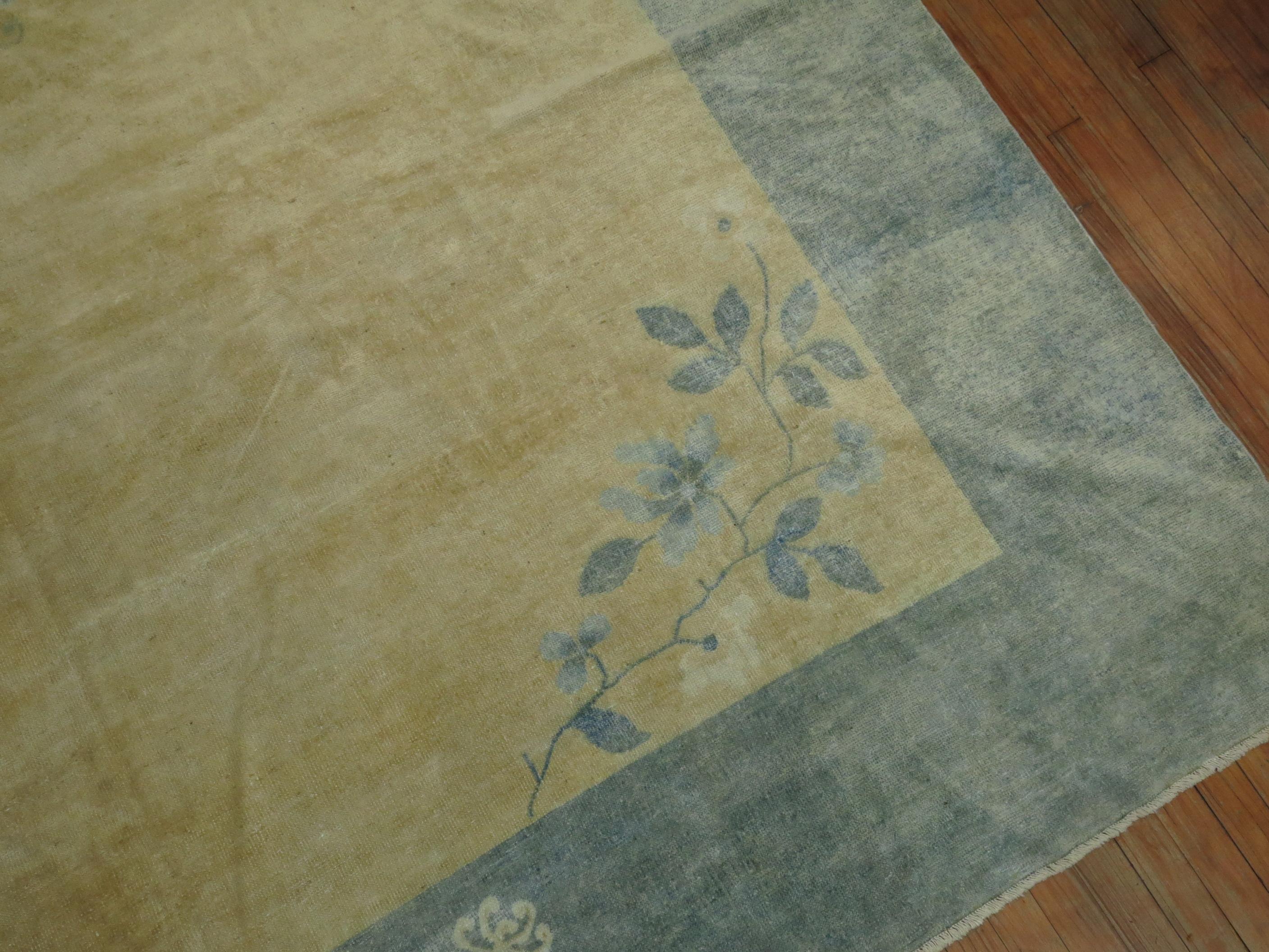 Hand-Woven Chinese Antique Rug