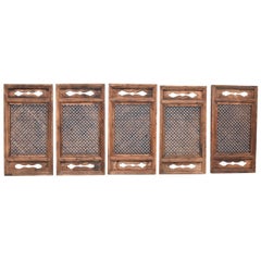 Chinese Used Screen Set of 5, Small Cube Ming Design