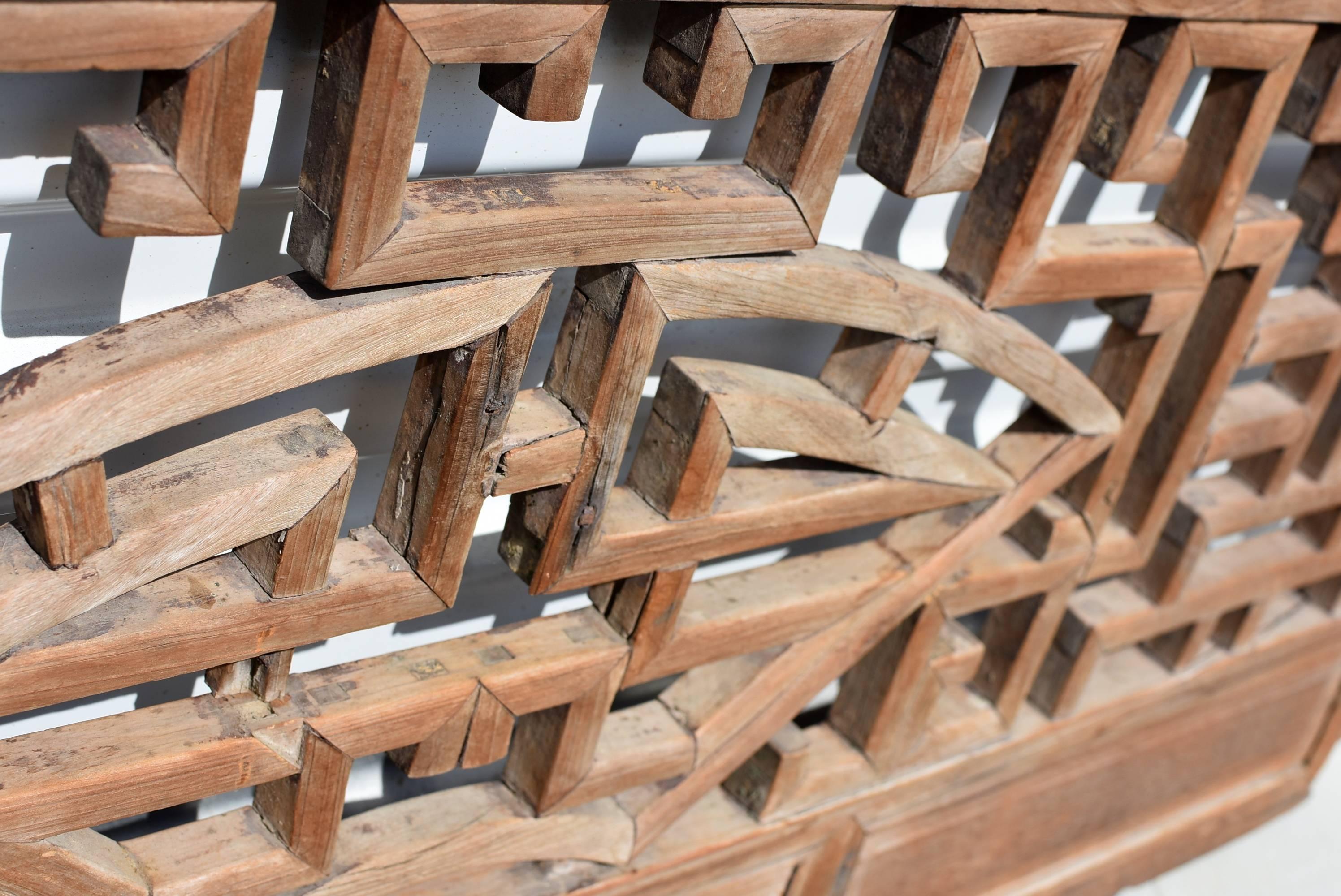 Chinese Antique Screen, with a Longevity Fan Feature 12