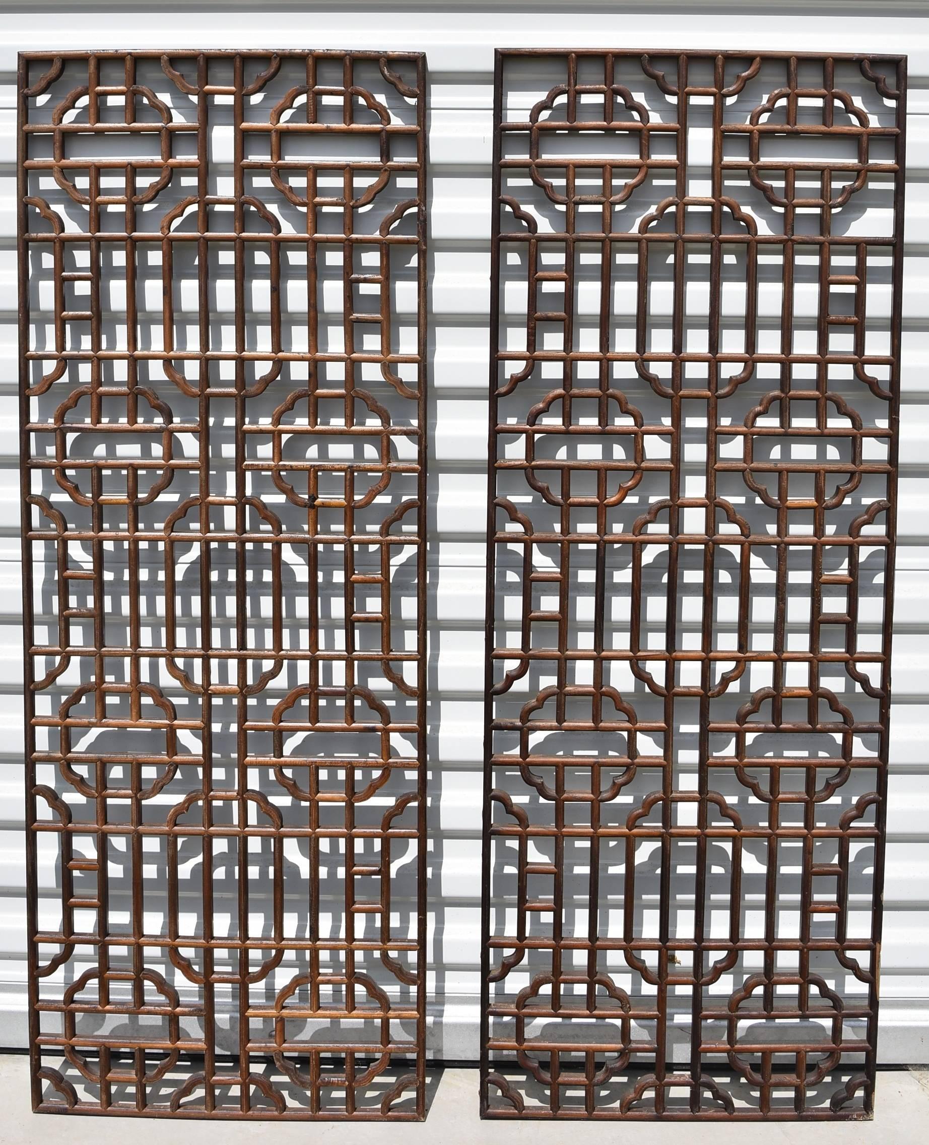 Ming Chinese Antique Screens Set of Four 9