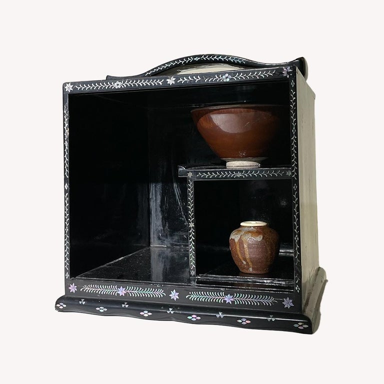 Chinese Antique Shell-Inlaid Lacquer Tea Tool Box, Qing Period For Sale ...