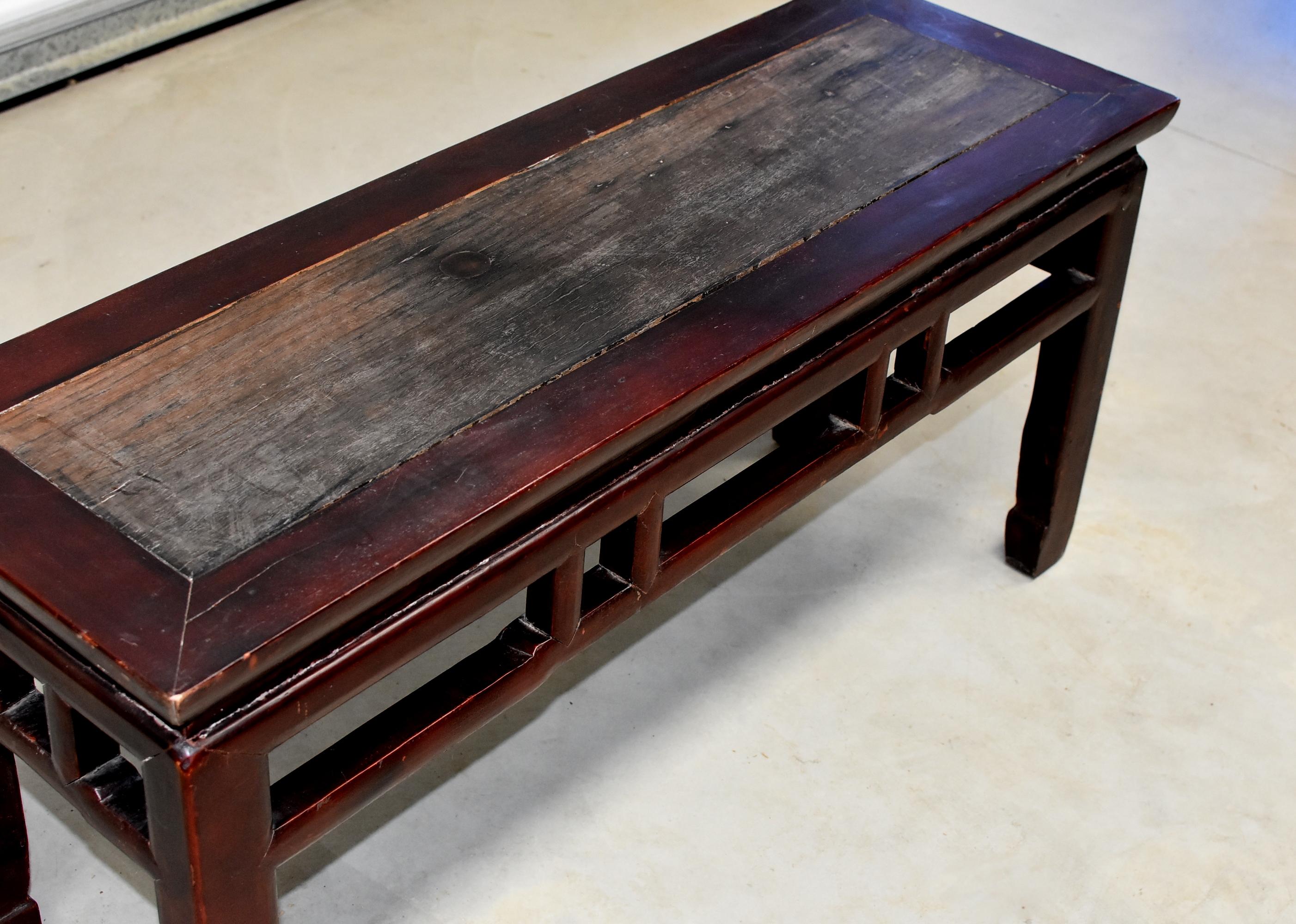 Chinese Antique Solid Wood Bench, Ming Style Spring Bench 3