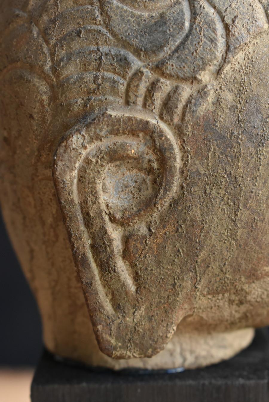 Chinese antique stone Buddha head/Before the 19th century/Buddha statue/ornament 7
