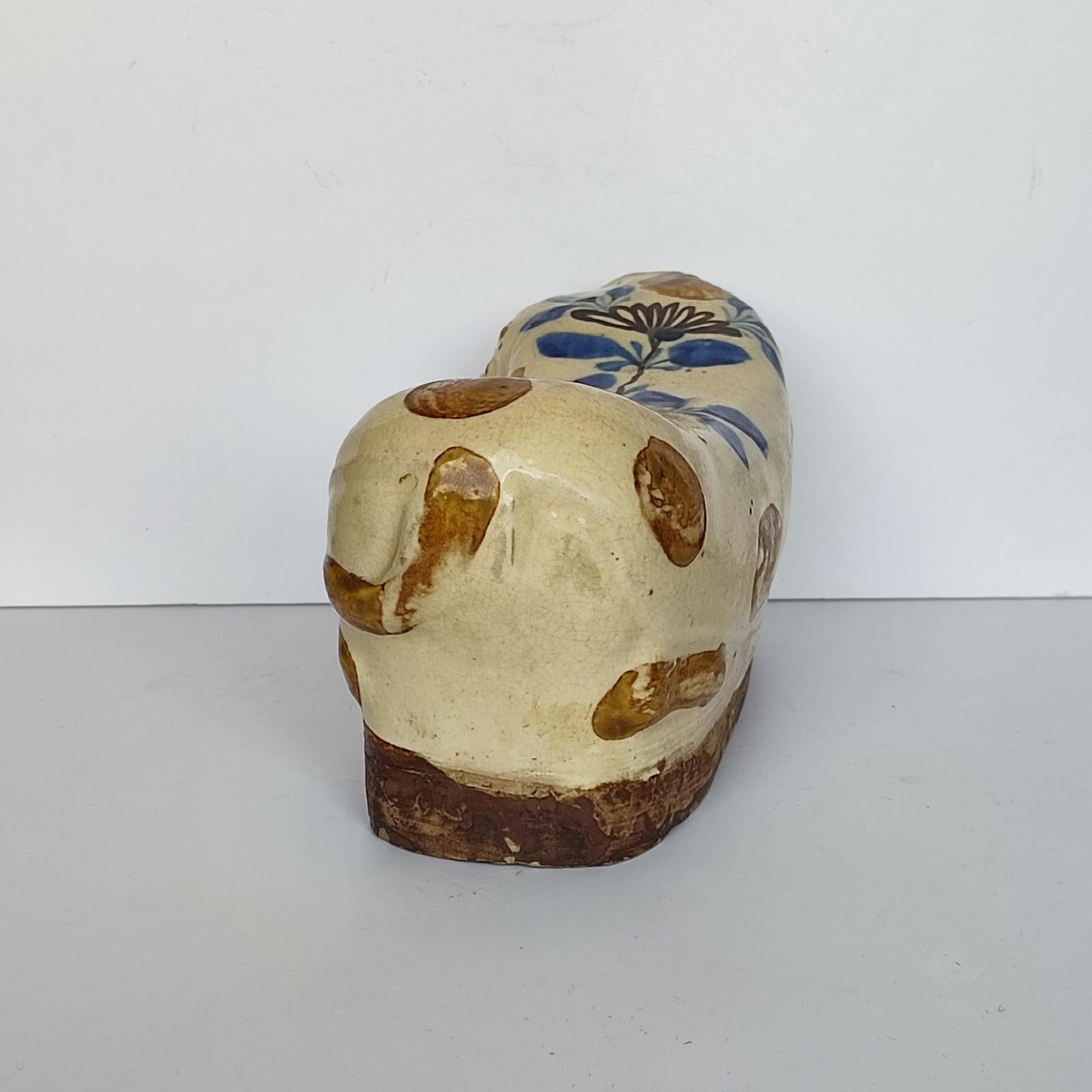 Chinese Antique Stoneware Cat Pillow, Opium Pillow, Headrest 4
