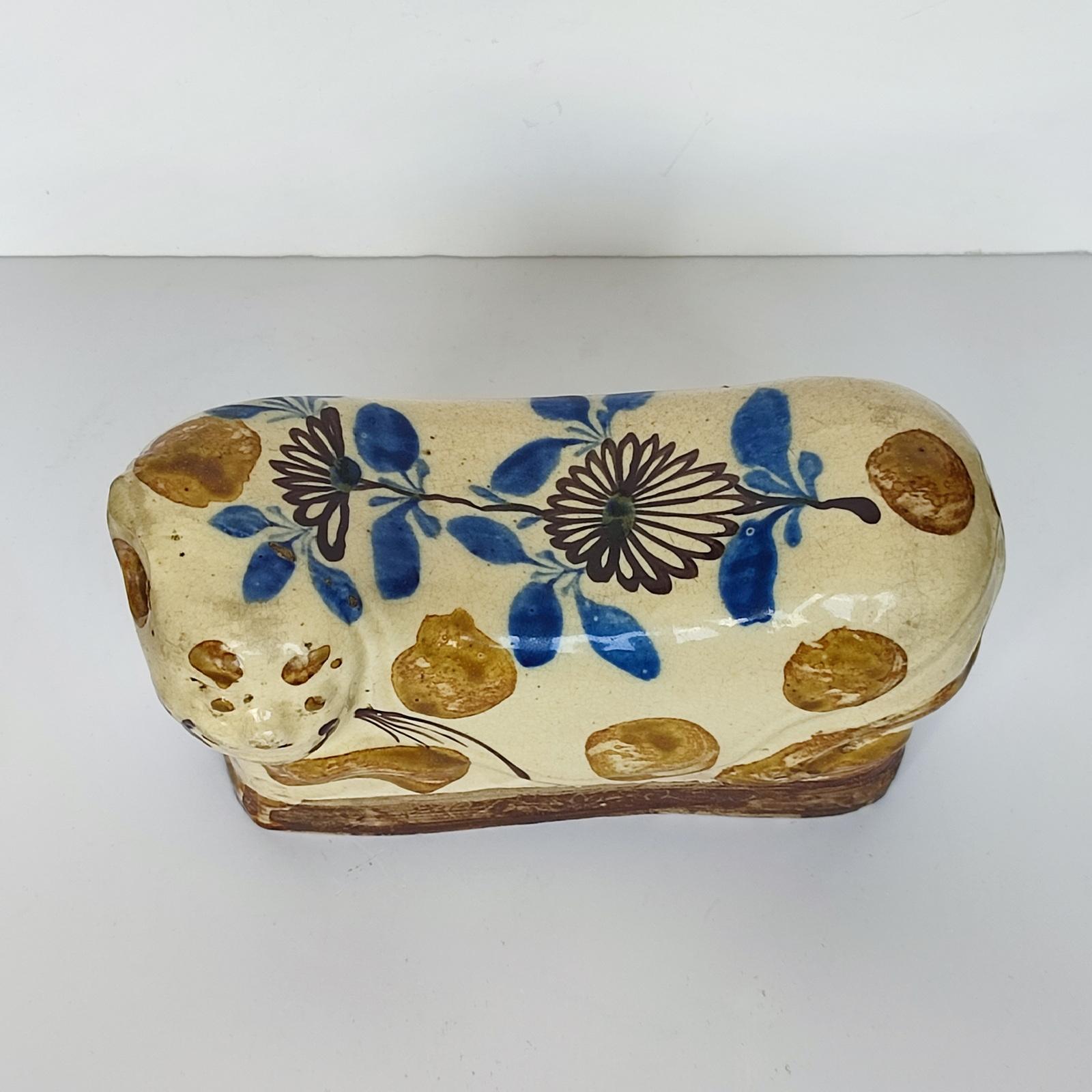 Chinese Antique Stoneware Cat Pillow, Opium Pillow, Headrest 6