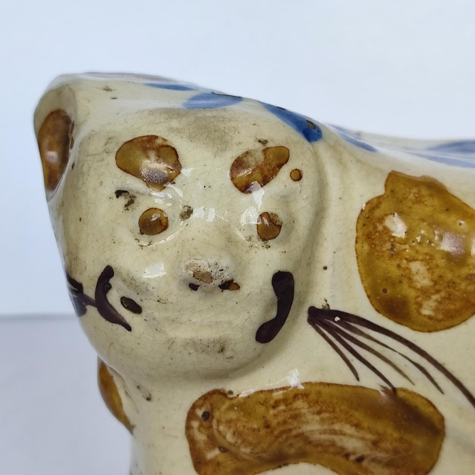 Chinese Antique Stoneware Cat Pillow, Opium Pillow, Headrest 7