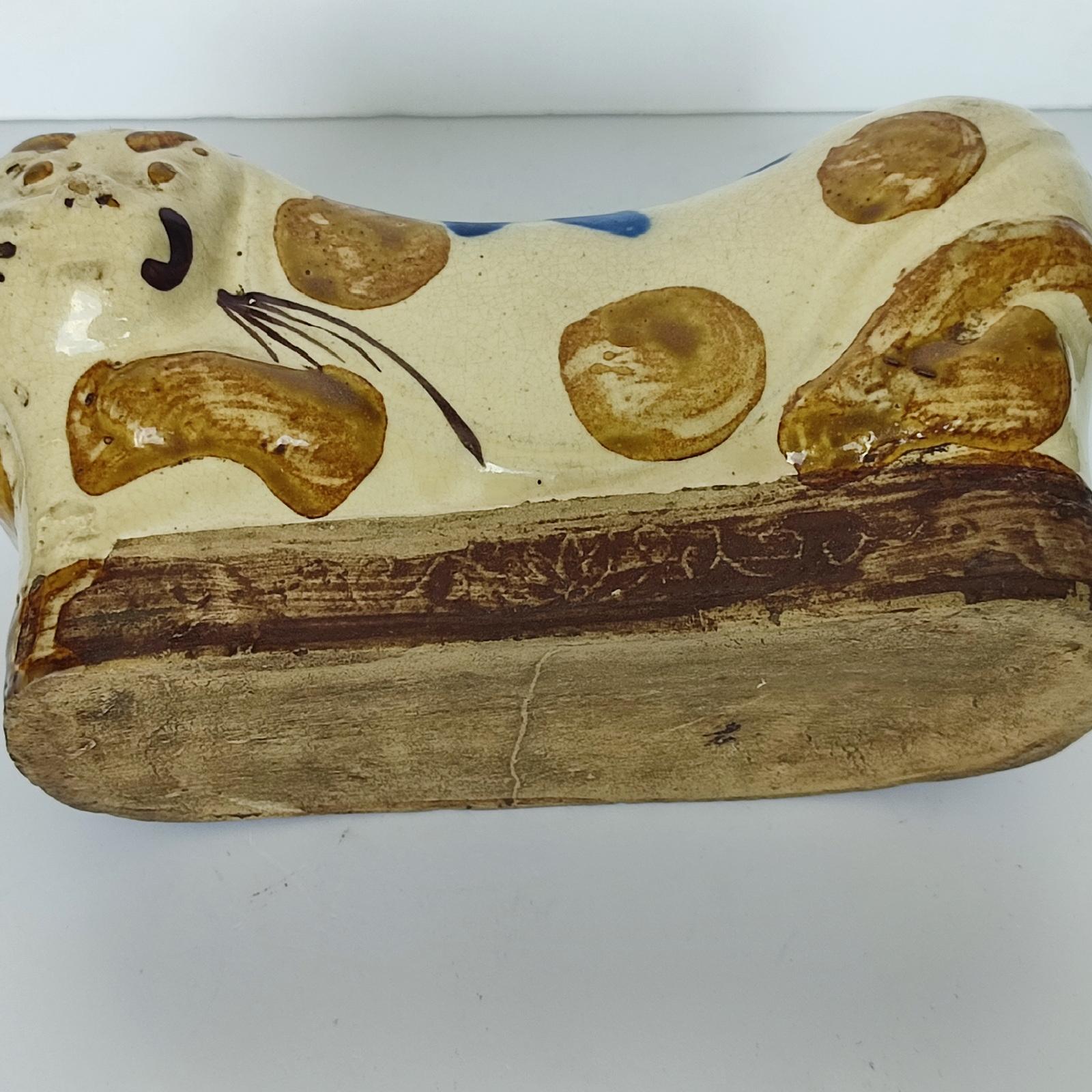 Chinese Antique Stoneware Cat Pillow, Opium Pillow, Headrest 8