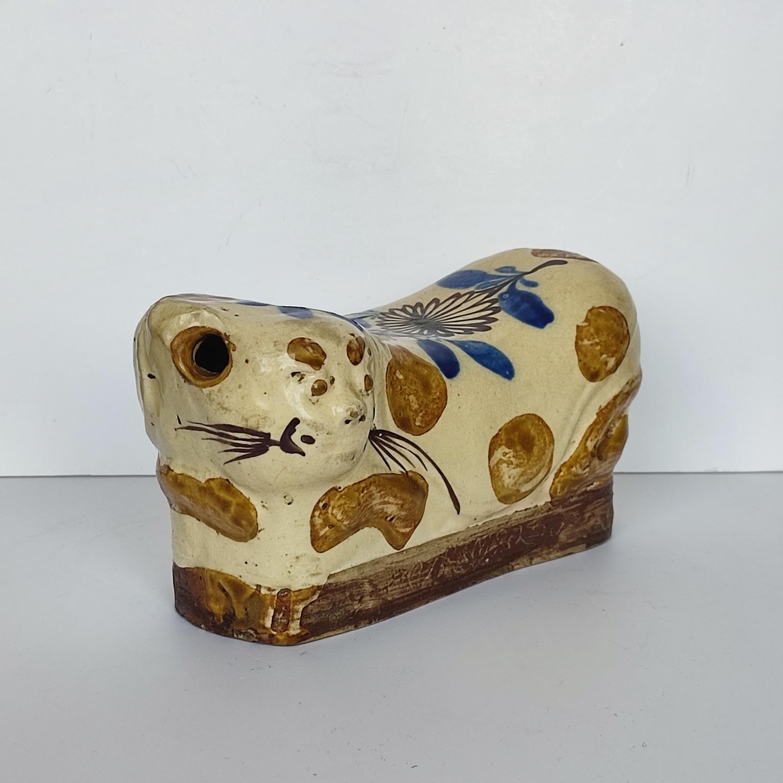 Chinese Antique Stoneware Cat Pillow, Opium Pillow, Headrest 1