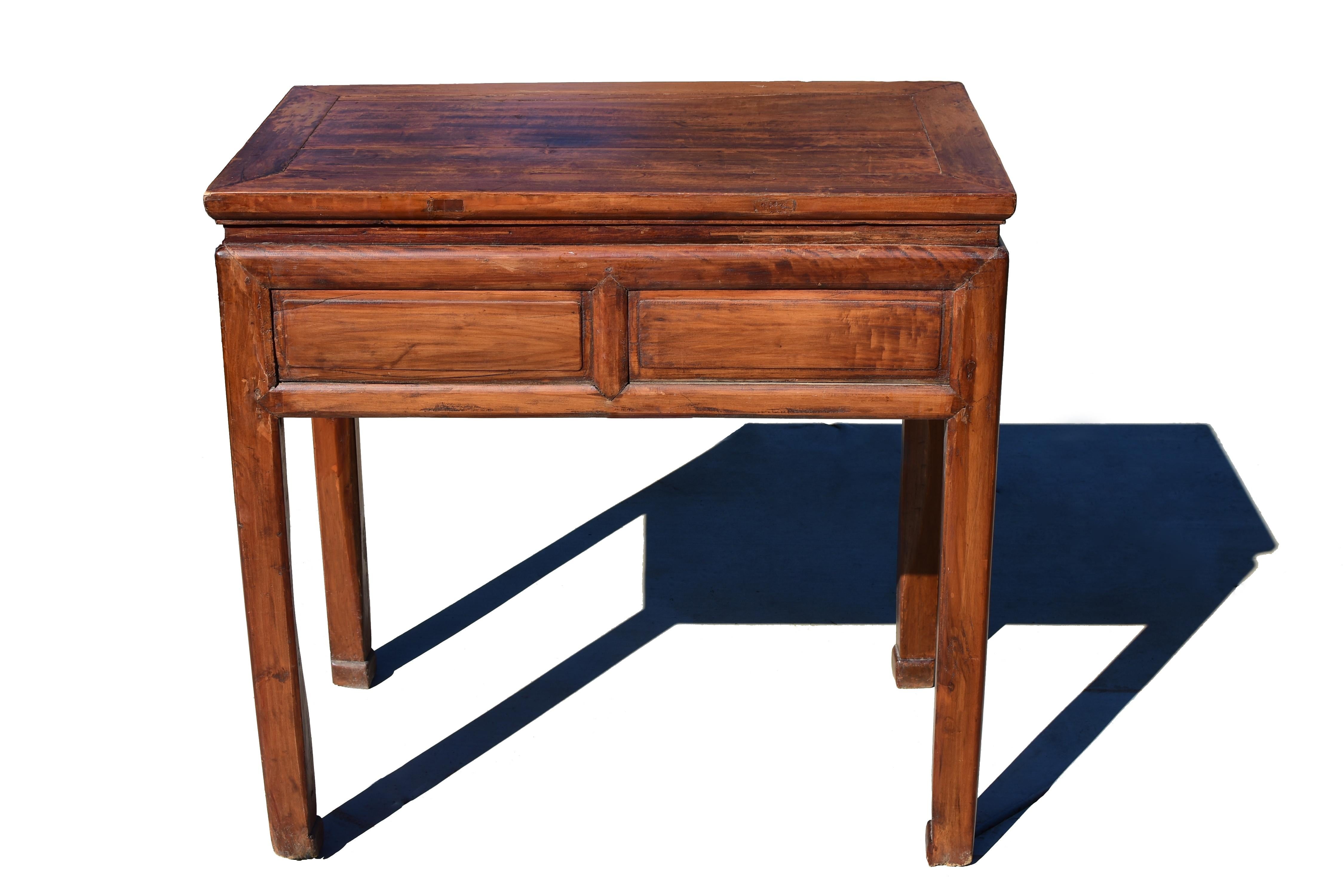 19th Century Chinese Antique Table Ming Style Console Side Table For Sale