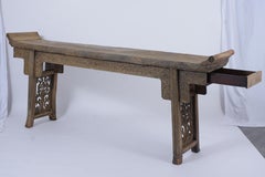 Chinese Antique Tall Altar Console Table