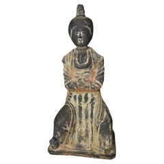 Chinese Antique Tang Dynasty Pottery Figure  Asian antiques