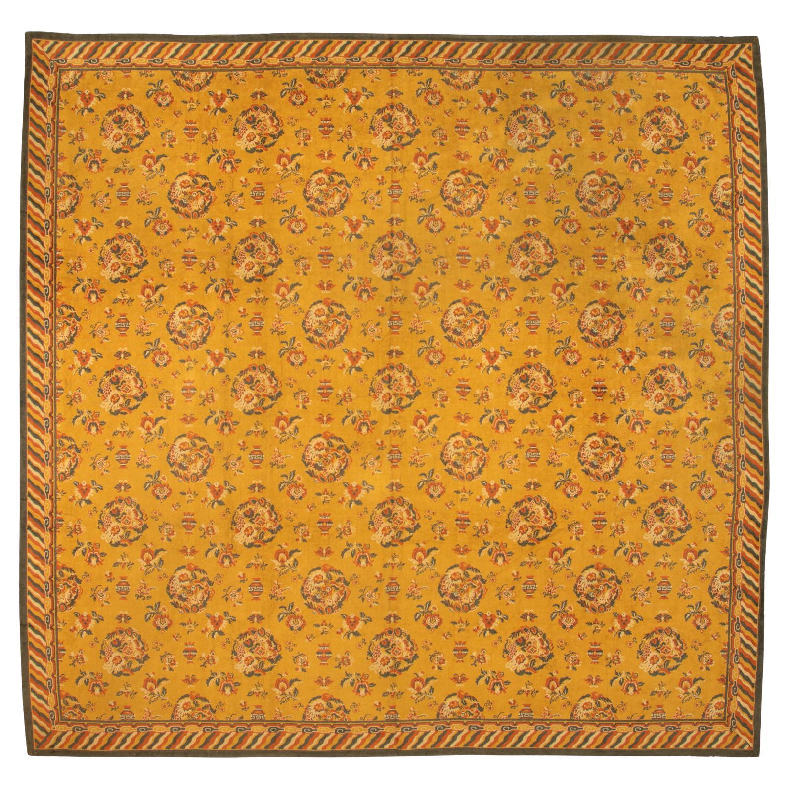 Textile chinois ancien en velours de coton, vers 1940