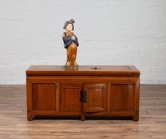 Late Qing Dynasty Two-Door Buffet with Faux Doors and Upper Removable Panel