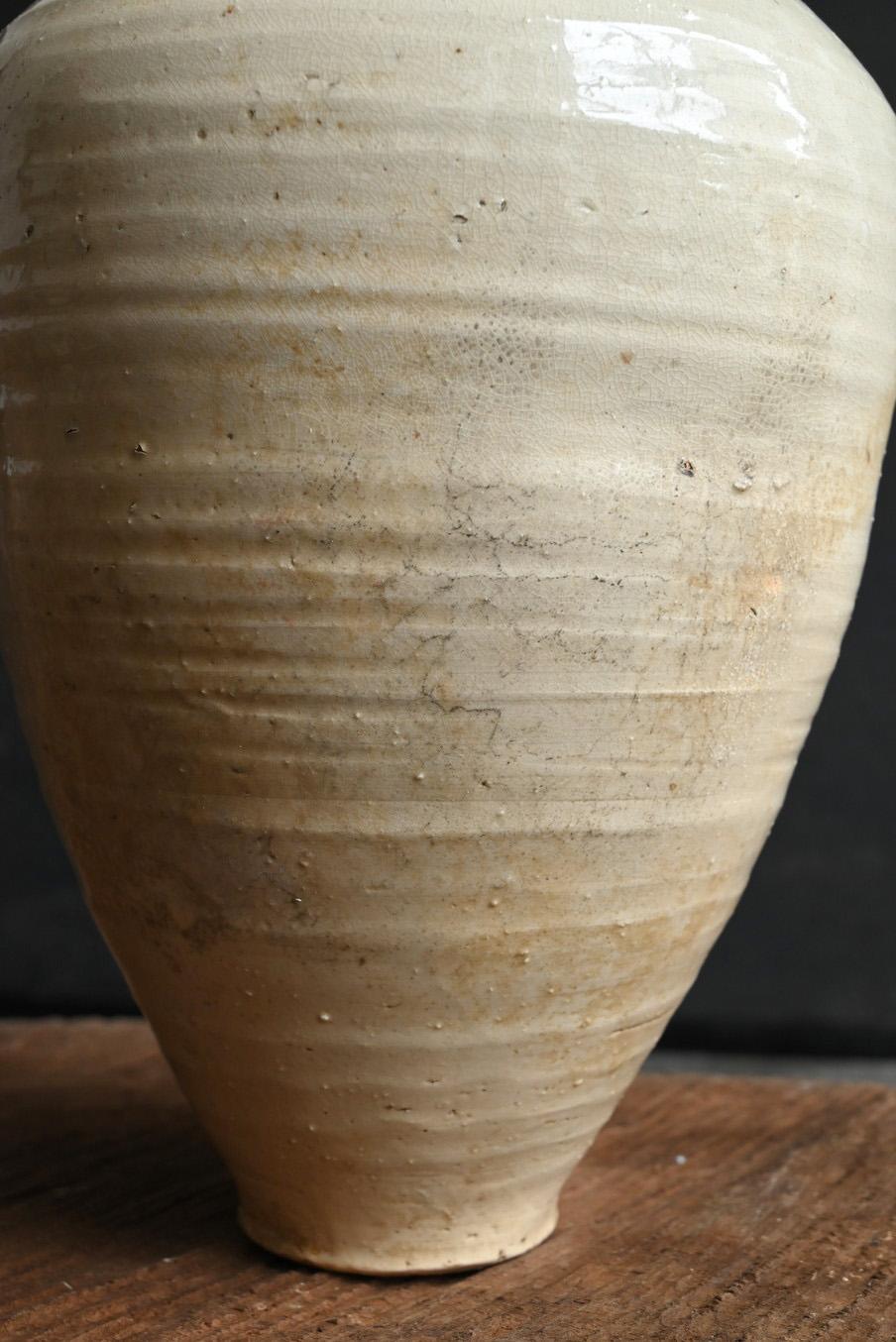 Vaso antico cinese in ceramica bianca del 17° secolo/vaso scavato/ in vendita 3
