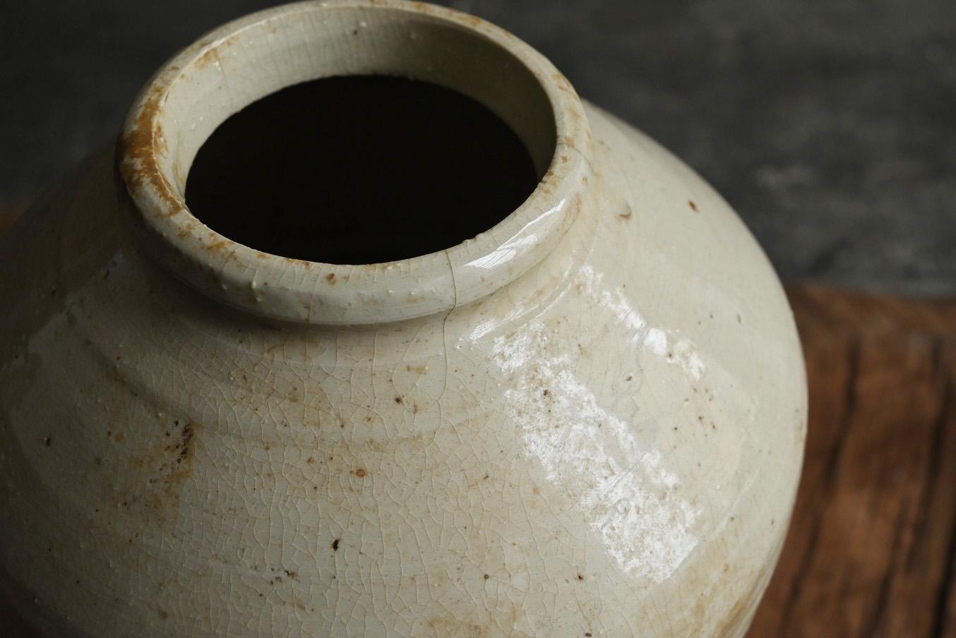 Vaso antico cinese in ceramica bianca del 17° secolo/vaso scavato/ in vendita 9