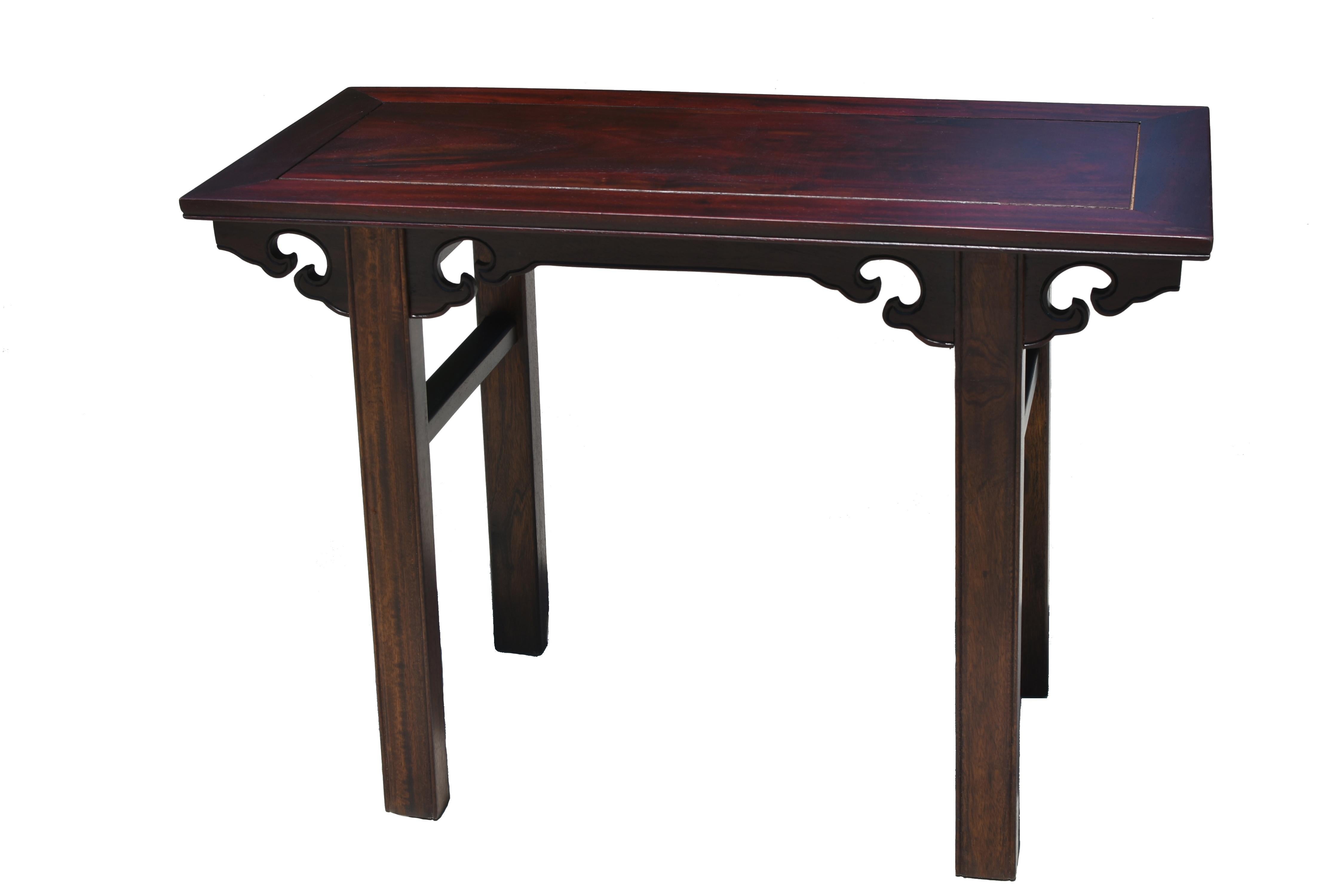 Chinese Antique Wine Console Table For Sale 5