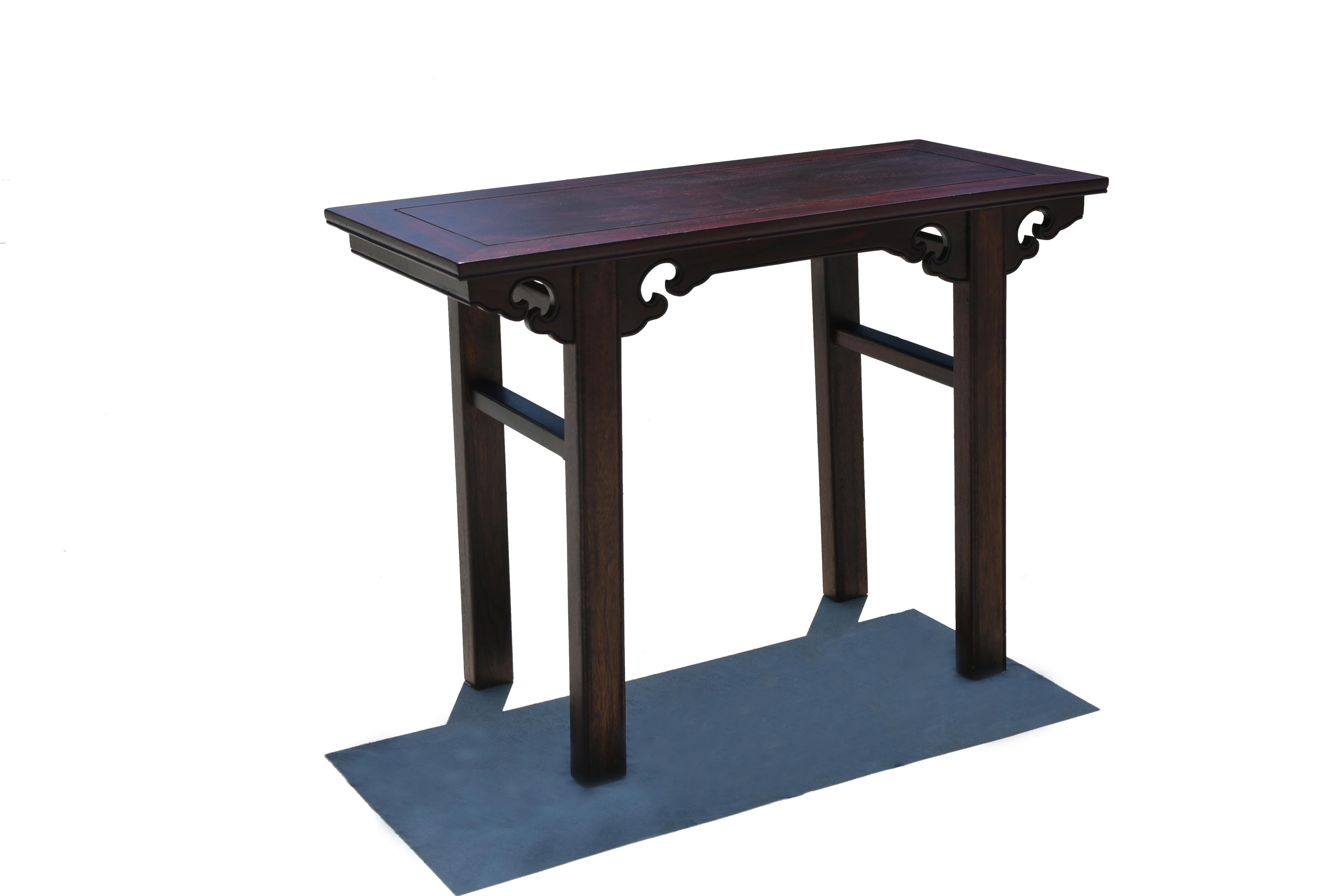 Qing Chinese Antique Wine Console Table For Sale