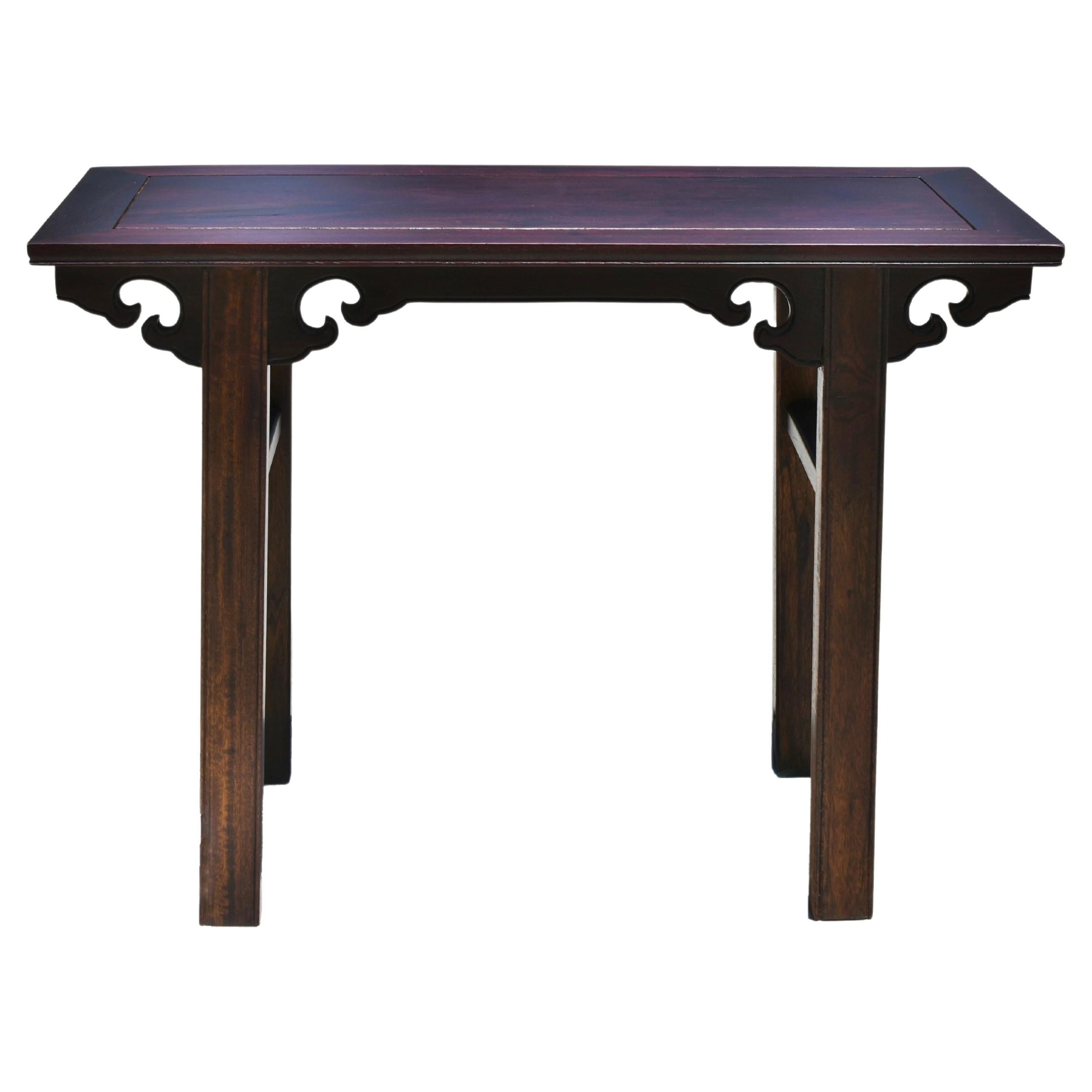 Chinese Antique Wine Console Table For Sale