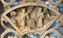 Panneau en bois ancien chinois