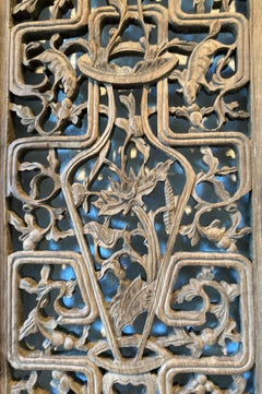 Chinese Antique Wood Panel