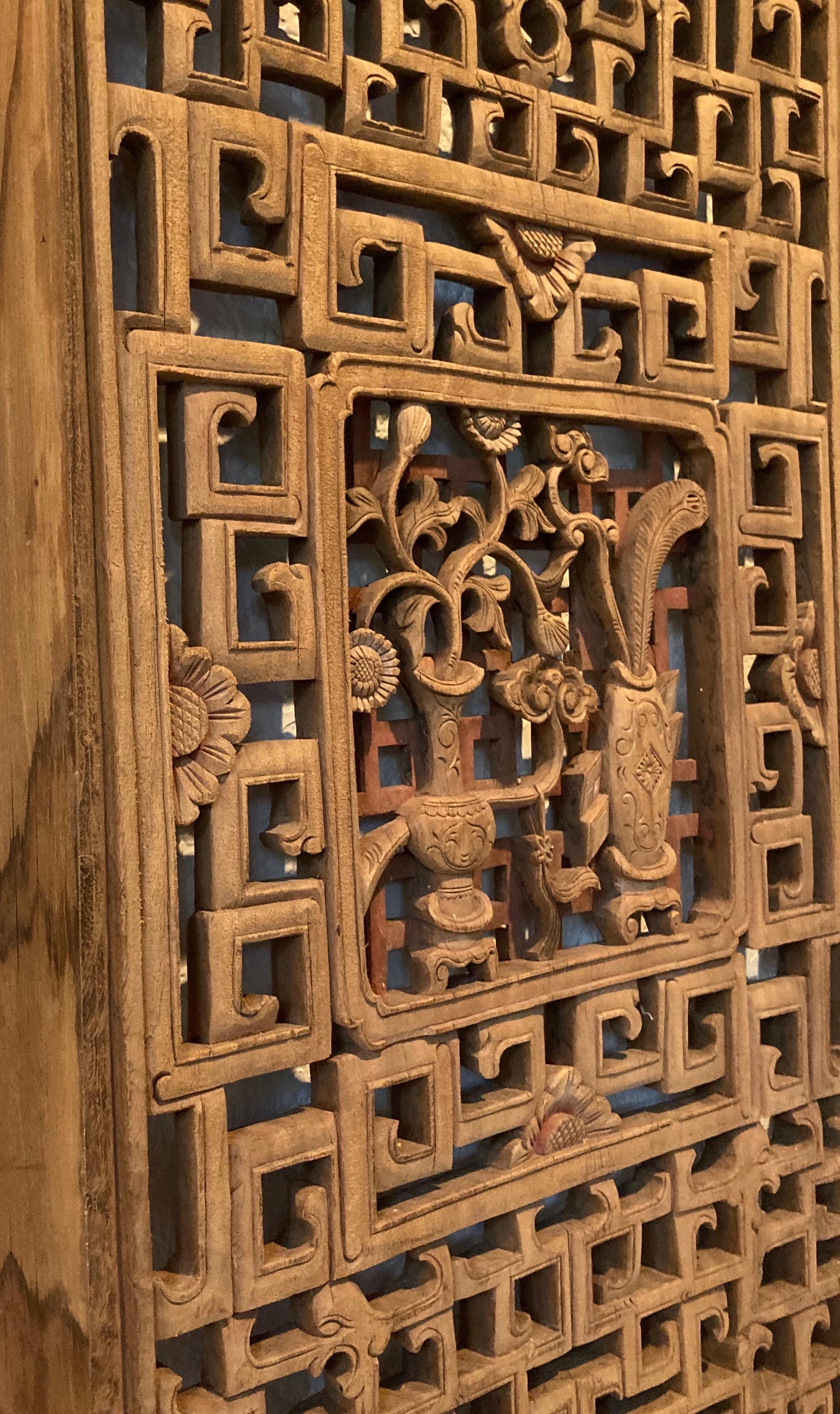 Chinese Antique Wood Panel In Good Condition For Sale In Sherwood, OR
