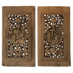 Chinese Antique Wood Panel