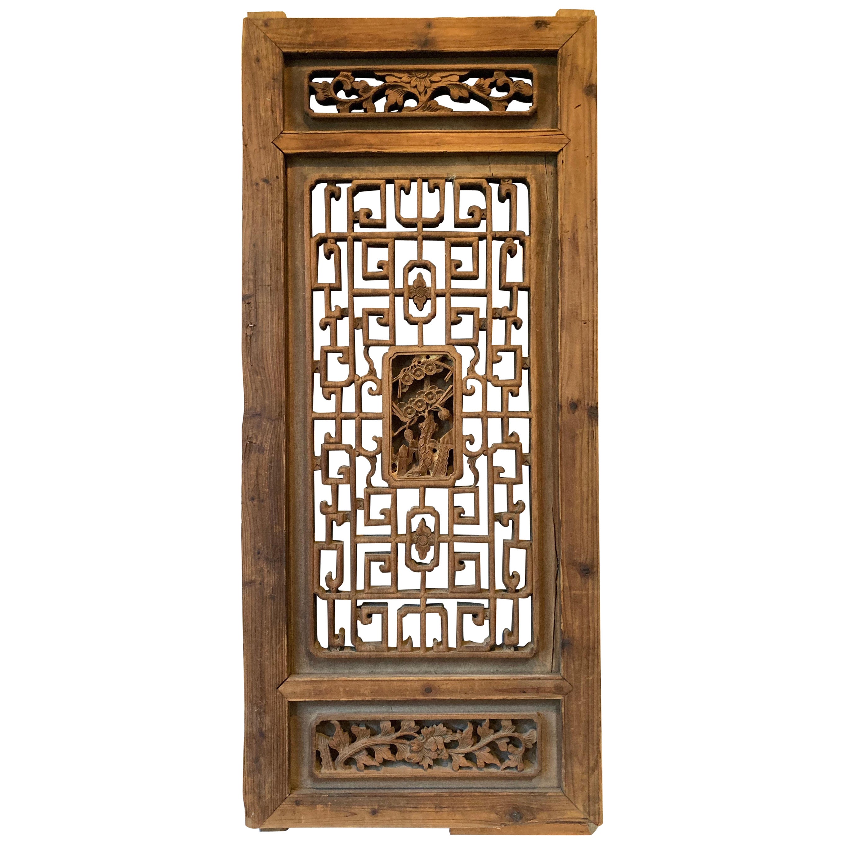 Chinese Antique Wood Panel For Sale