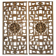 Chinese Antique Wood Panel