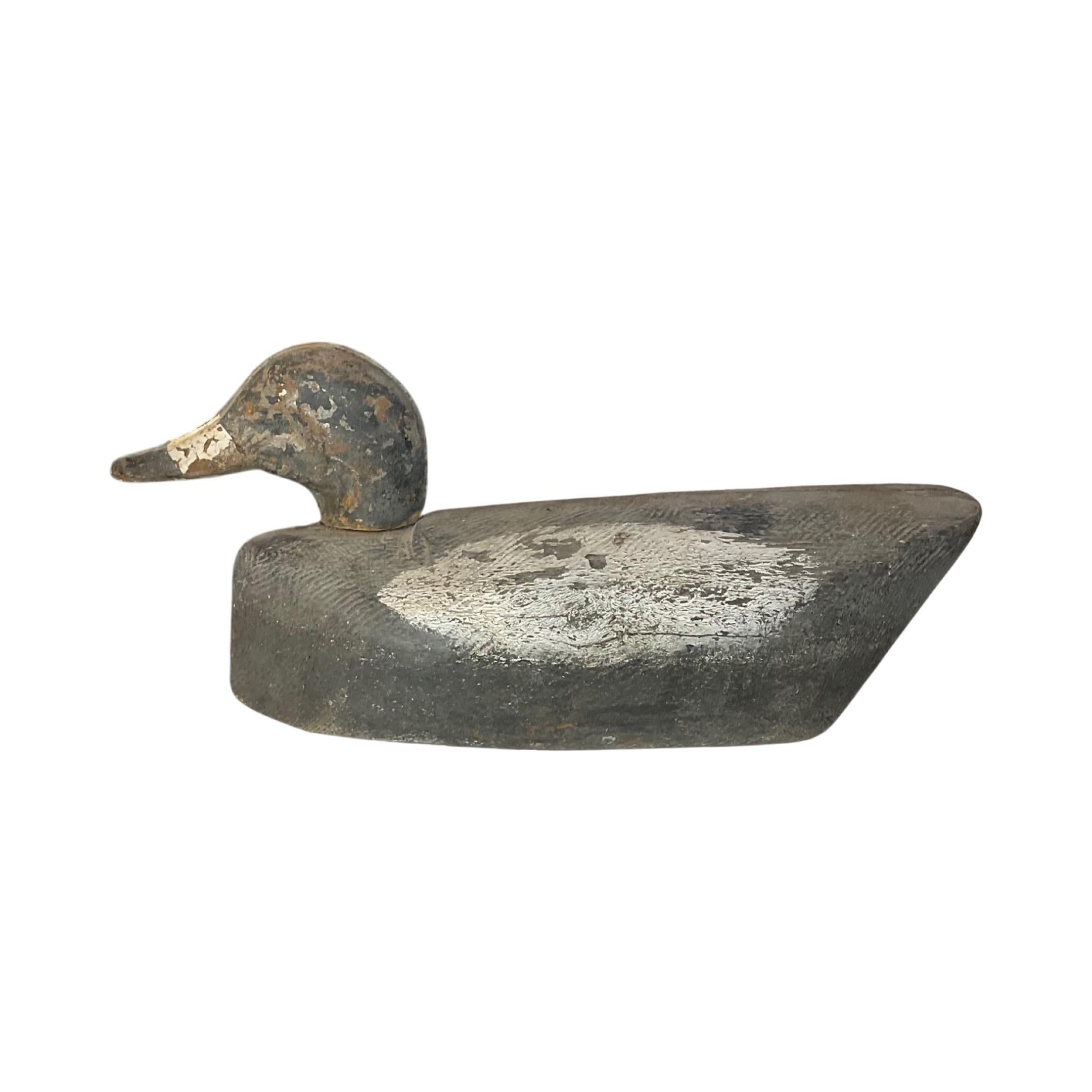 Escultura china antigua de madera de señuelo de pato en venta 2