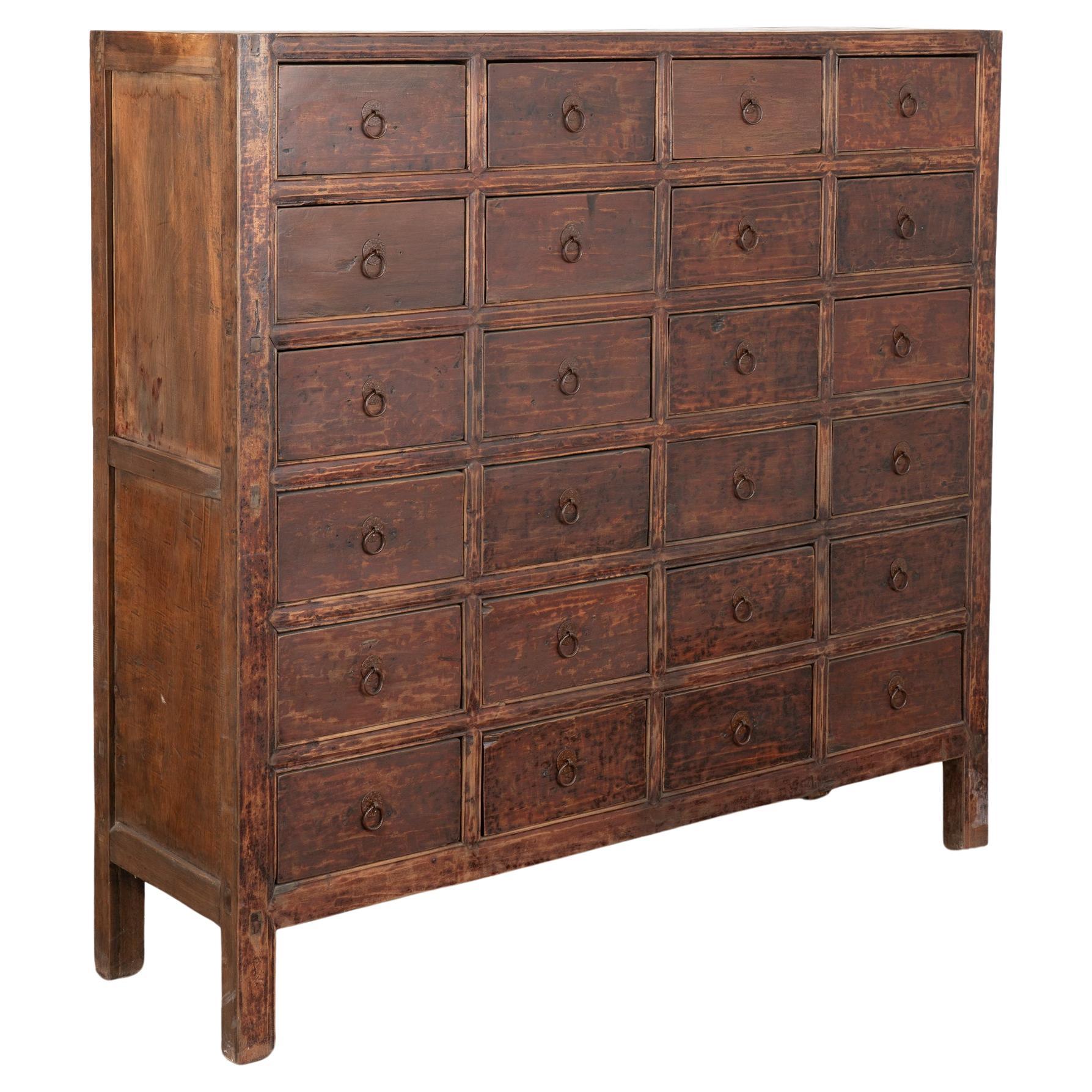Chinese Apothecary Chest of 24 Drawers, circa 1820-40 For Sale
