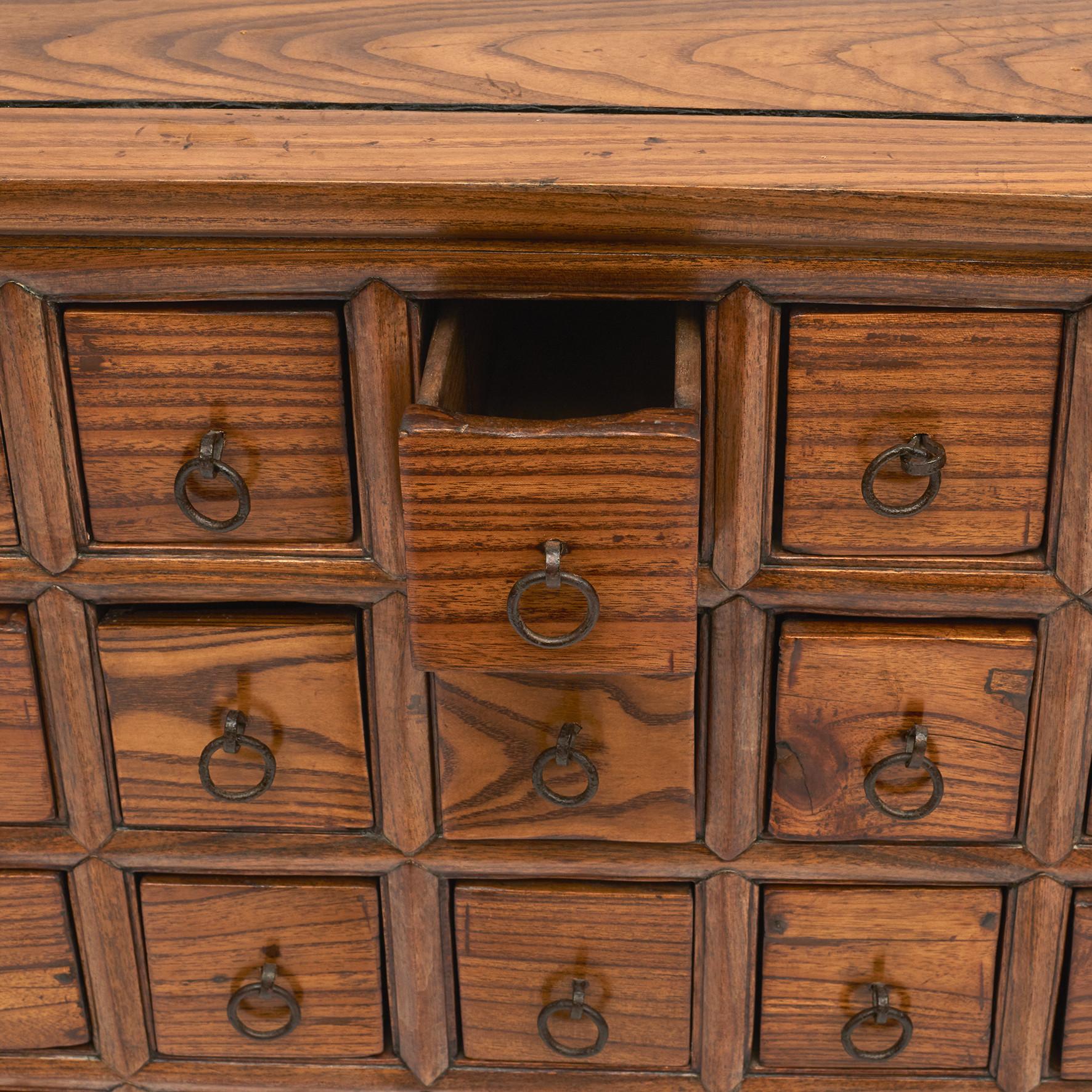 19th Century Chinese Apothecary Medicine Chest with 39 Drawers