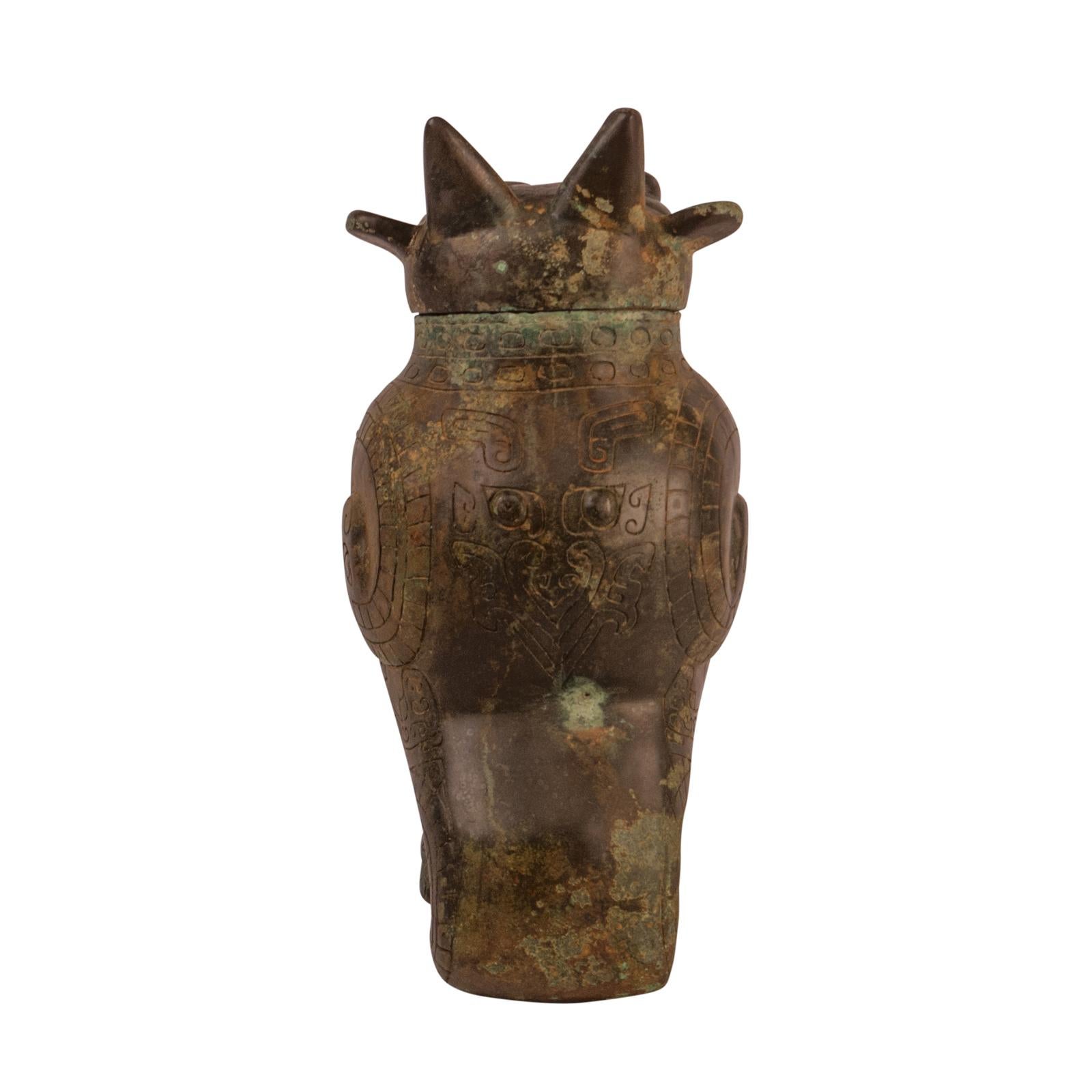 Chinese Archaic Style Bronze Jar, late 19th Century In Good Condition In San Francisco, CA