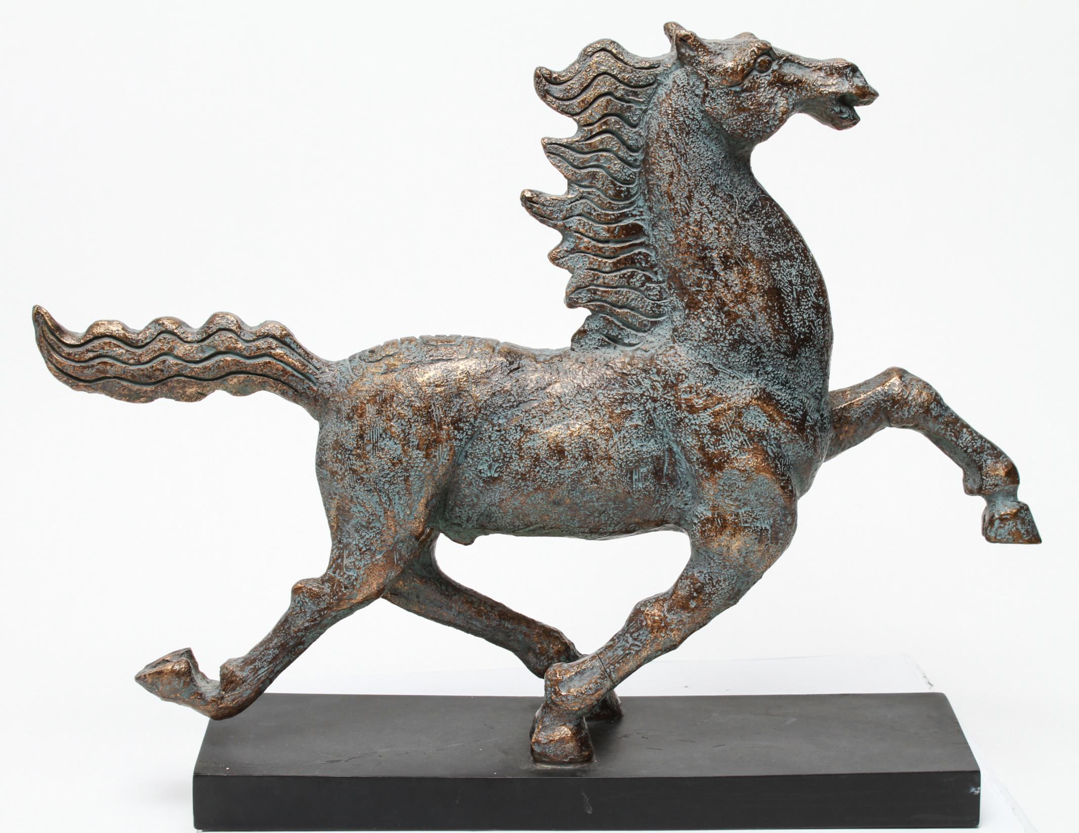 Archaistic Chinese Archaic Style Running Horse Figure