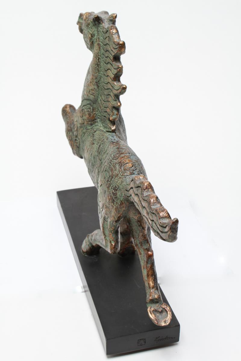 Chinese Archaic Style Running Horse Figure In Good Condition In New York, NY