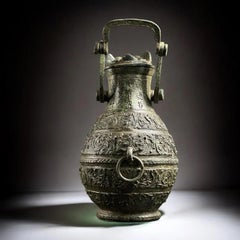 Chinese Archaistic Bronze Vessel after Ancient Ritual Forms - 8.7 in