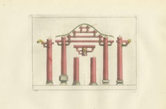 Chinese Architectural Columns and Plinths – Ferrario Costume Antico, 1815