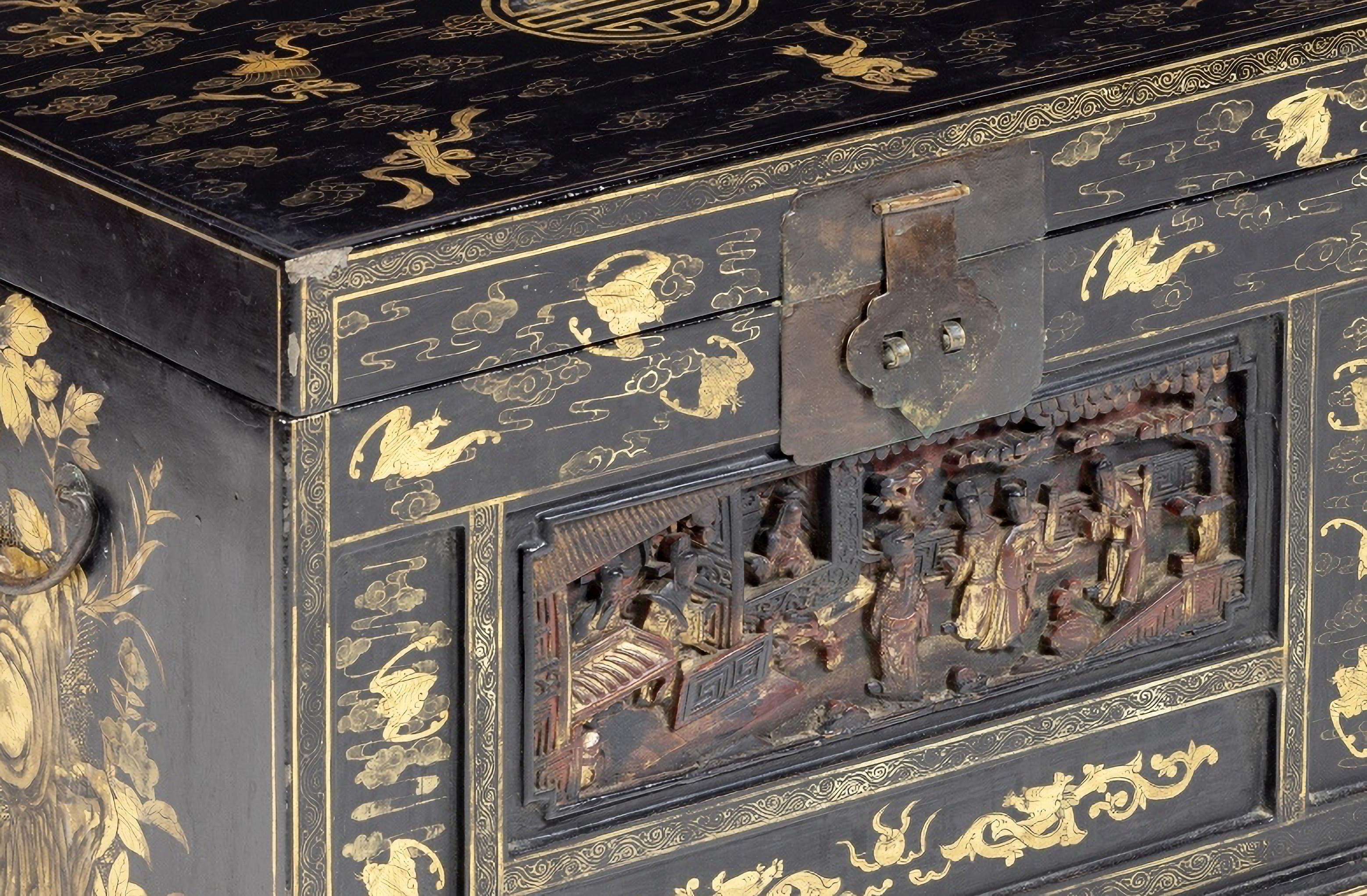 CHINESISCHE ARCHE Ching Dynasty 1892 19. Jahrhundert mit Zertifikat (Chinesischer Export) im Angebot