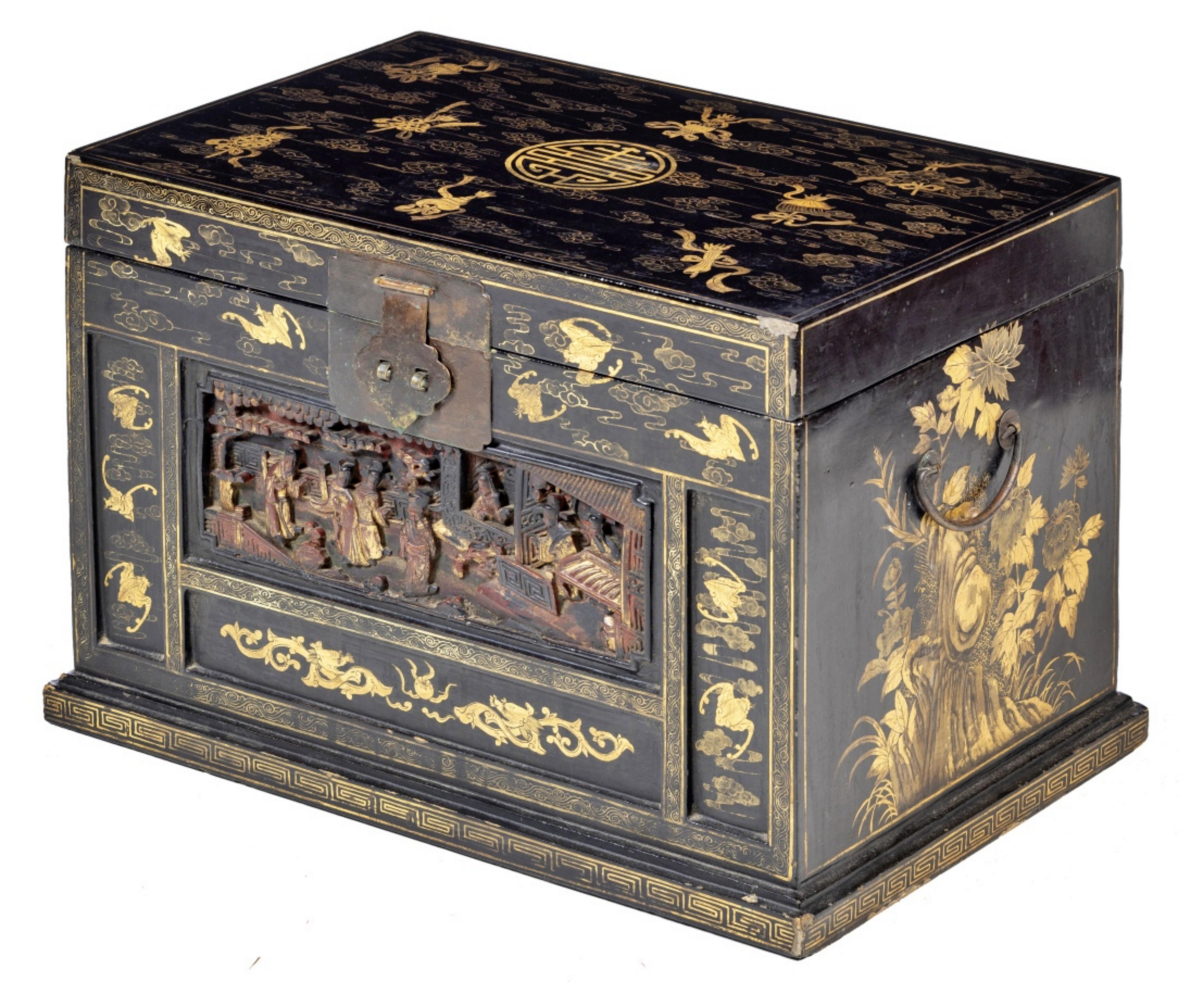 CHINESISCHE ARCHE Ching Dynasty 1892 19. Jahrhundert mit Zertifikat (Handgefertigt) im Angebot