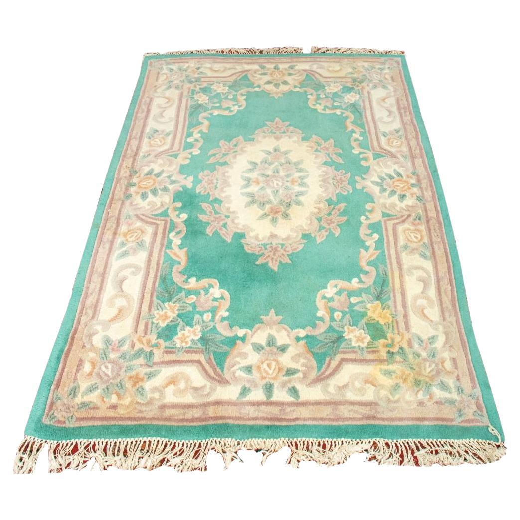 Chinese Art Deco Aubusson Manner Rug 7' x 5' For Sale