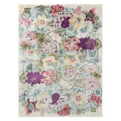 Tapis botanique chinois Art Déco