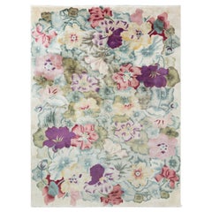 Chinese Art Deco Botanic Rug