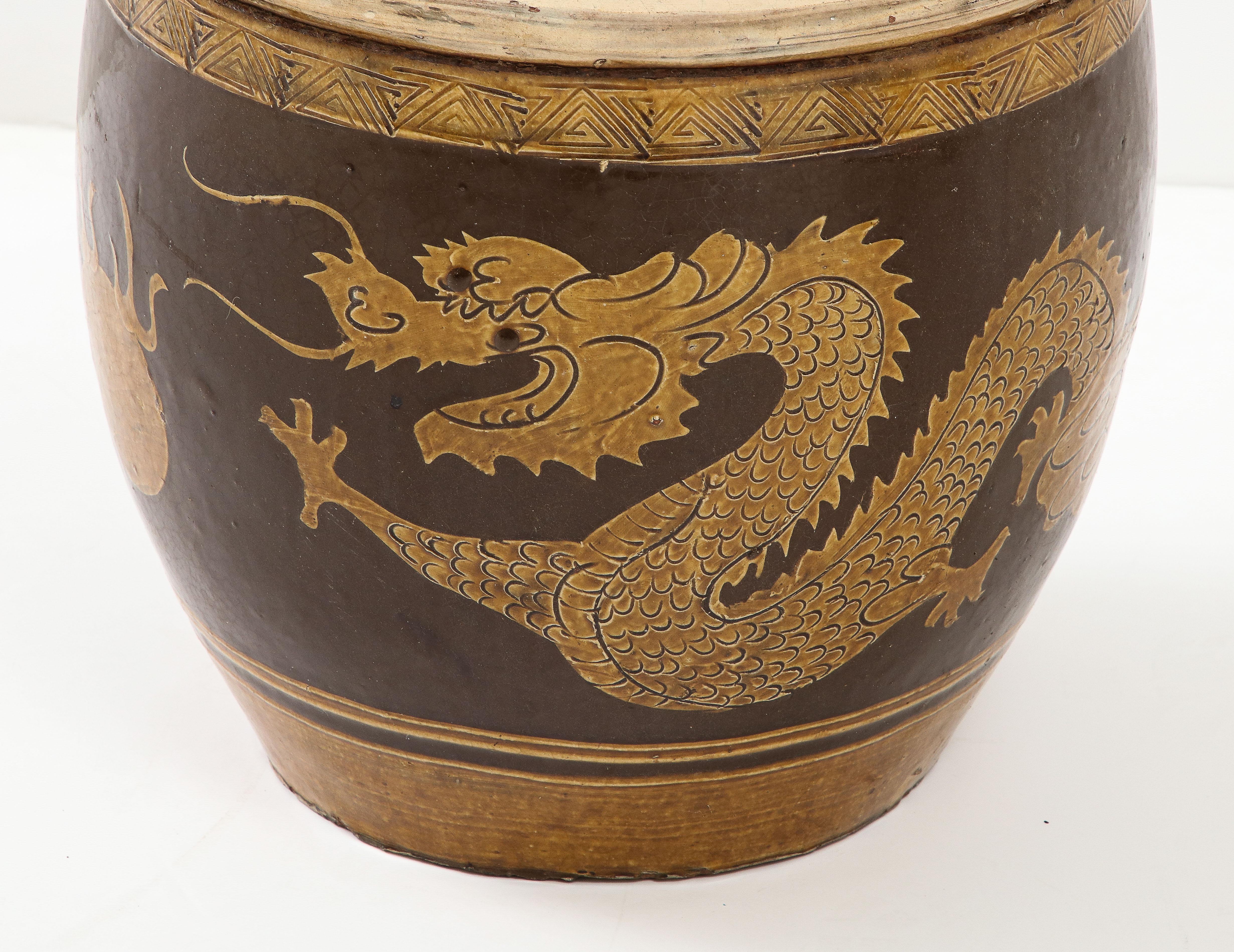 Chinese Art Deco Dragon Jardinere For Sale 3