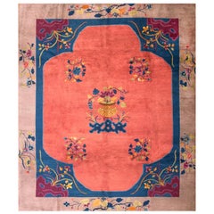 Antique 1920s Chinese Art Deco Carpet by Nichols Workshop ( 8'2" x 9'9" - 250 x 297 )