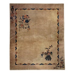 Chinese Art Deco Peacock Carpet