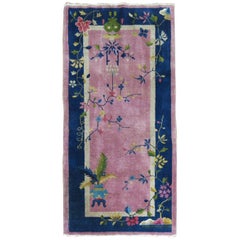 Chinese Art Deco Pink Field Rug