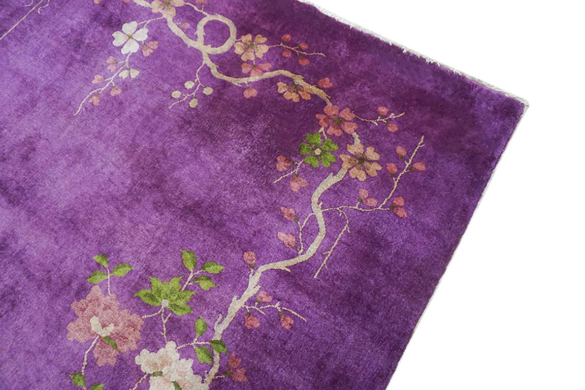 Alfombra Art Decó china 2,8 m x 3,8 m principios del siglo XX en venta