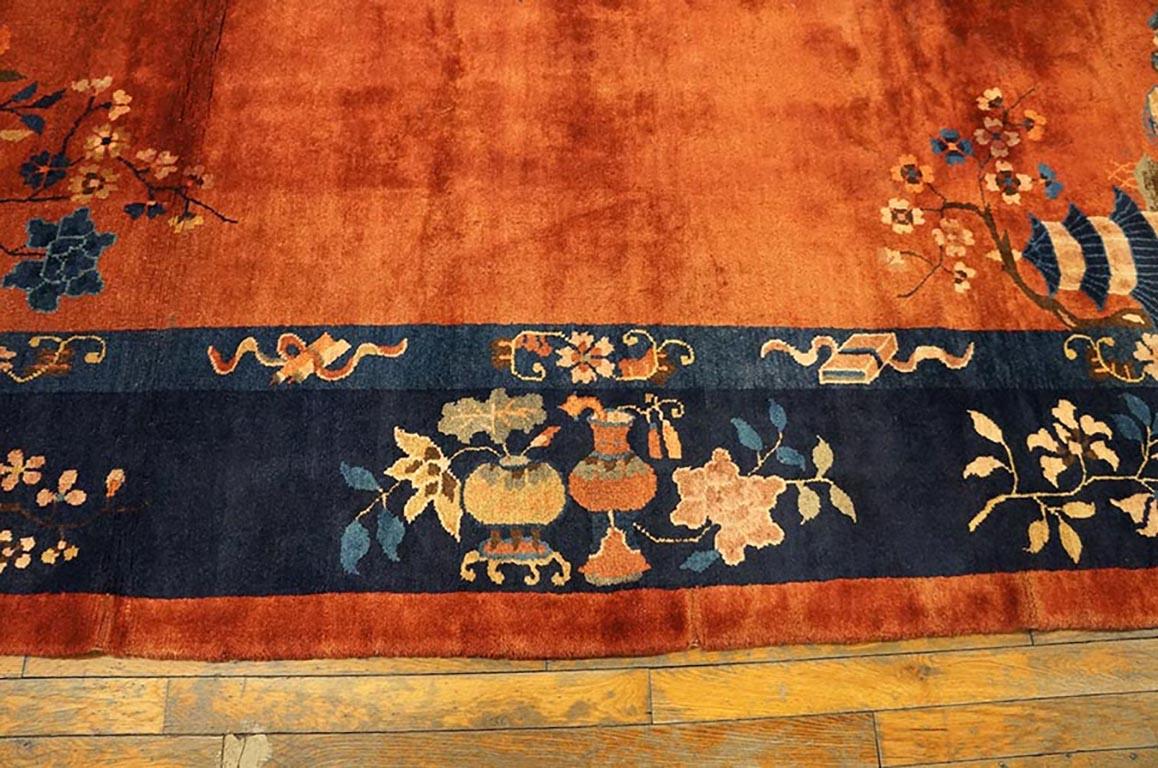 Early 20th Century 1920s Chinese Art Deco Carpet  ( 8' x 9'6